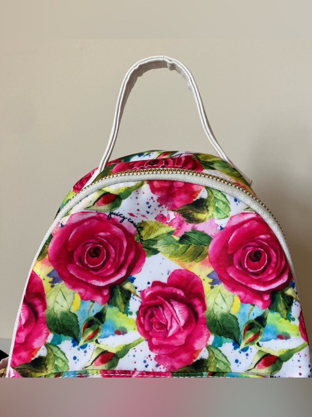 Juicy Couture Rosie White Multi Floral Rose Mini Backpack - Picture 5 of 9